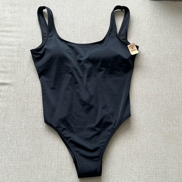 PINK Victoria's Secret Other - NWT Victoria Secret PINK black one piece swimsuit Size L